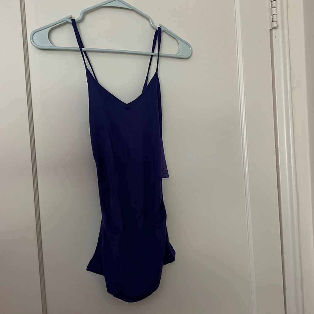 NWT unity crossback tank top purple size: L